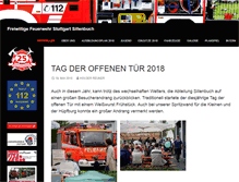 Tablet Screenshot of feuerwehr-sillenbuch.de